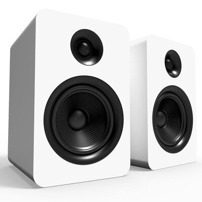 Kanto YU Passive 5.25 Speakers with 1 Silk Dome Tweeter and 5.25 Kevlar Woofer, White, Pair (YUP6