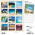2024 Plato Beaches 12 x 24 Monthly Wall Calendar (9781975466190)