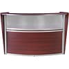 Regency Marque 72W Curved Reception Desk Workstation, Mahogany (77310MH)