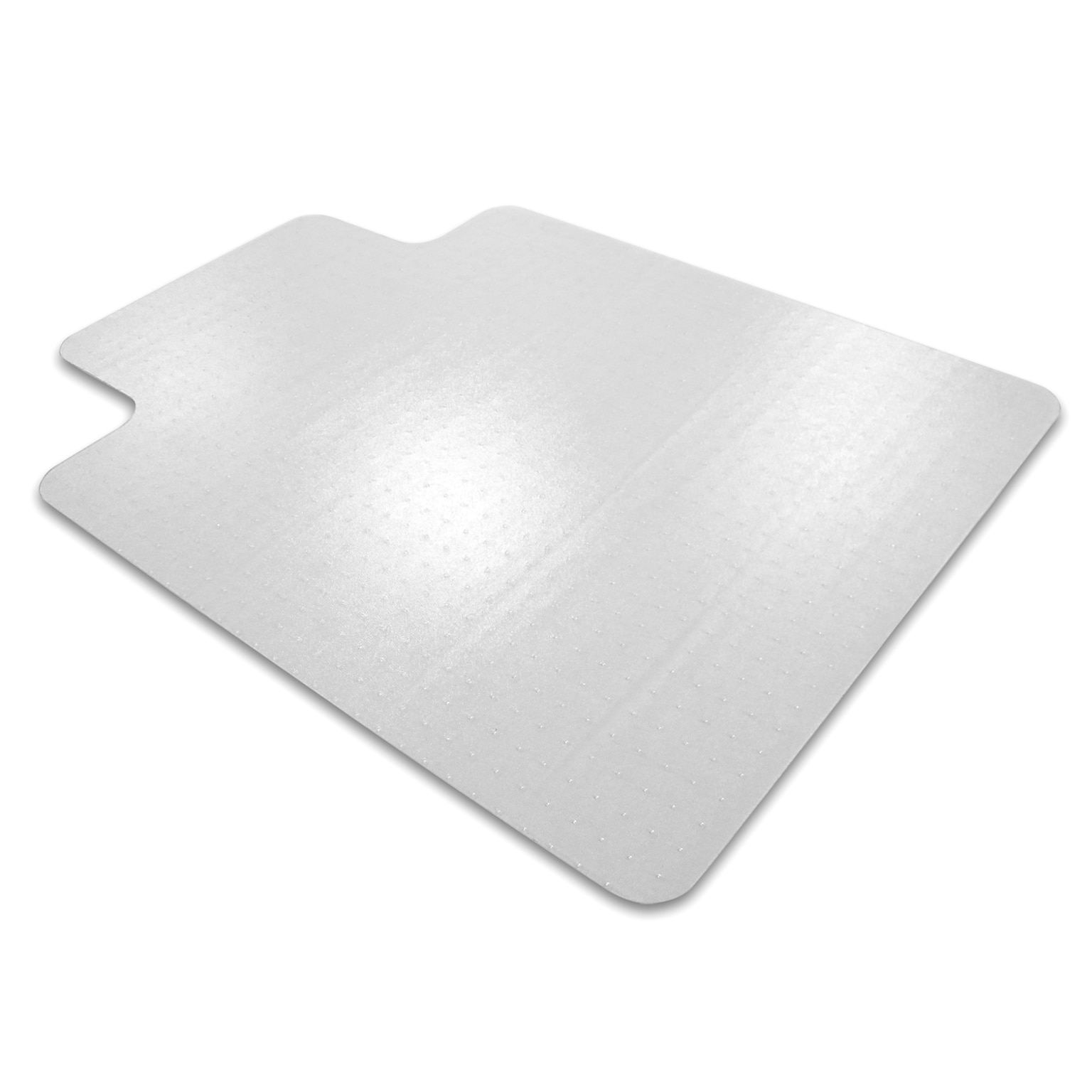 Floortex® Evolutionmat® Carpet Chair Mat with Lip, 48 x 60, For Standard-Pile Carpet, Clear Enhanced Polymer (FRECO114860LP)