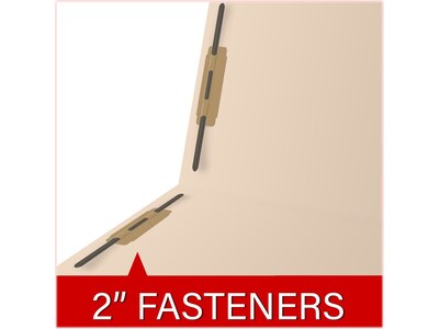 Medical Arts Press Reinforced End Tab File Folder, Straight Cut, Letter-Size, Manila, 50/Box (S-01324)