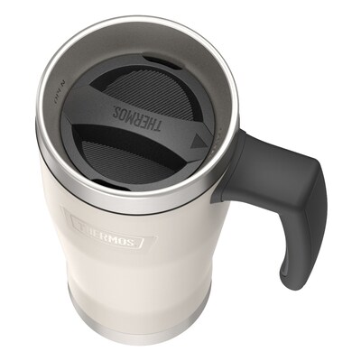 Thermos Icon Stainless Steel Vacuum Insulated Travel Mug, 16 oz., Sandstone, (THRIS1002SN4)