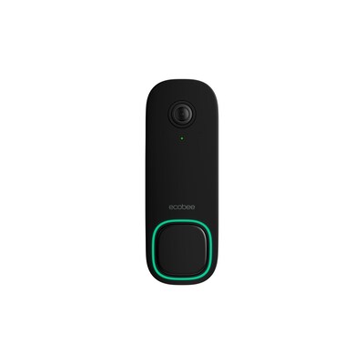 Ecobee Smart Video Doorbell, Wired, Black (EB-CAMSDB-01)