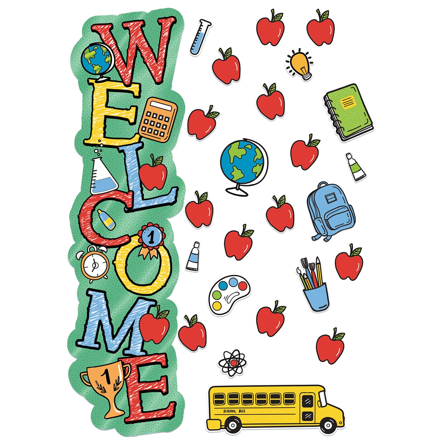 Eureka Back to School Welcome All-In-One Door Decor Kit, 40 Pieces/Set (EU-849337)