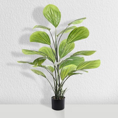 Forever Leaf 48 Artificial Fan Palm Indoor Plant Licuala Grandis (FEV-PAL48GRA)