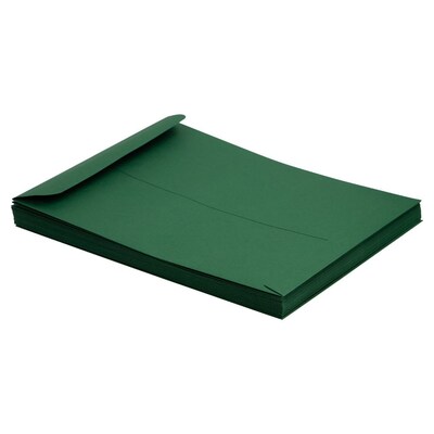 JAM Paper Catalog Envelope 9" x 12", Dark Green, 10/Pack (31287529C)