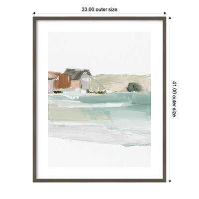 Amanti Art Seaside Tranquility II by Susan Pepe Wood Framed Wall Art Print, 33" x 41" (A42675537408)