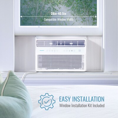 Keystone Energy Star 230-Volt 18,000 BTU Window Air Conditioner with Remote, White (KSTAW182WA)