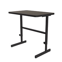 Correll 24W Rectangular Adjstable Standing Desk, Walnut (CST2436TF-01)