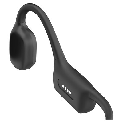 OPN Sound Swym+ True Wireless Bone-Conduction Waterproof Neckband Headphones with Microphone, Bluetooth, Black (OS7000BL)