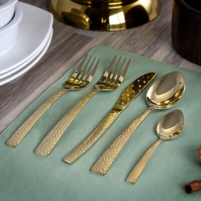 MegaChef Baily 937112453M Stainless Steel Flatware Set, 20 Piece (937112453M)