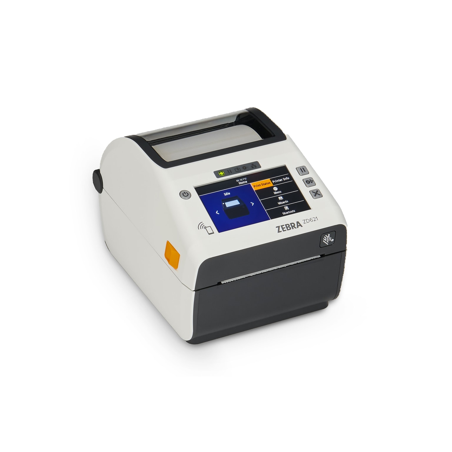 Zebra ZD621-HC Direct Thermal Label/Receipt Printer 4.09” Wide 203dpi, USB/Serial/Ethernet, White