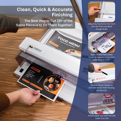 Formax Cut-True 13M 14.5" Guillotine Paper Cutter, Off White (CUT-TRUE 13M)