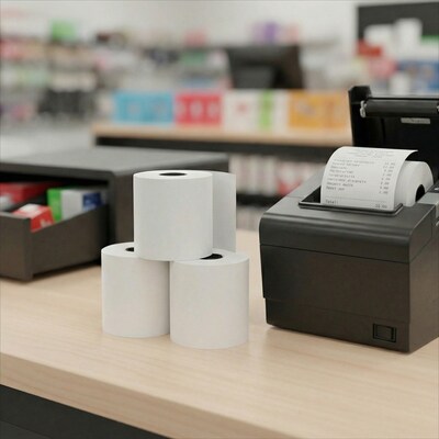 Staples Bond Paper Roll, 3 x 128, 10/Pack (28387/452171)