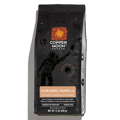 Copper Moon Caramel Vanilla Ground Coffee, Medium Roast, 12 oz. (205339)