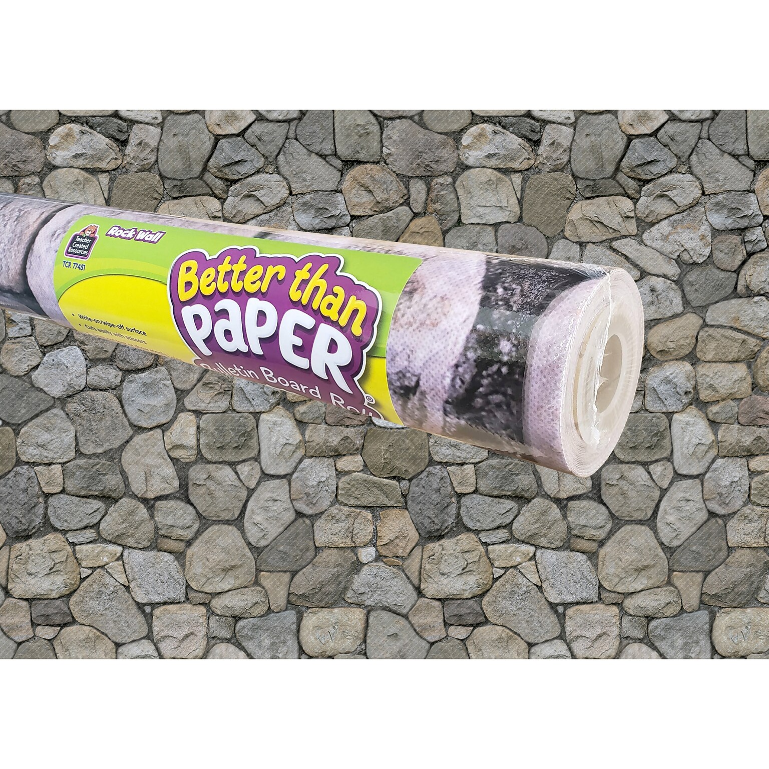 Teacher Created Resources Better Than Paper Bulletin Board Paper Roll, Rock Wall, 4/Carton (TCR32360)