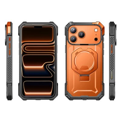 SUPCASE Unicorn Beetle Grip MagSafe Case for iPhone 17 Pro, Shock Absorbing, Coral (SUP-iPhone2025Pro-UBGrip-Coral)