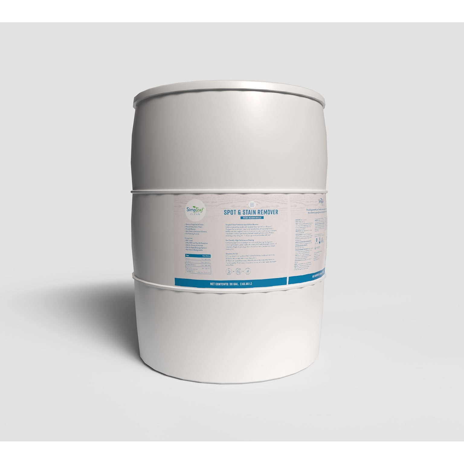 Simpleaf Clean Carpet Spot and Stain Remover Fresh Concentrate, Meadow Breeze, 30 Gallon (SSRPL0130GFBCon)