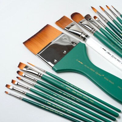 Silver Brush Crystal Must Haves Brush Set, 16/Pack (SLVCR6868)