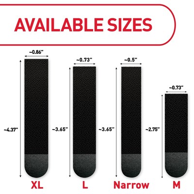 Command Picture Hanging Strip Mixed Pack, Black, 16/Pack (17218BLK-16ES)