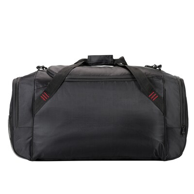 DUKAP Contender 20" Polyester Carry-On Sport & Gym Duffel, Black (BDK-CON-BLK)