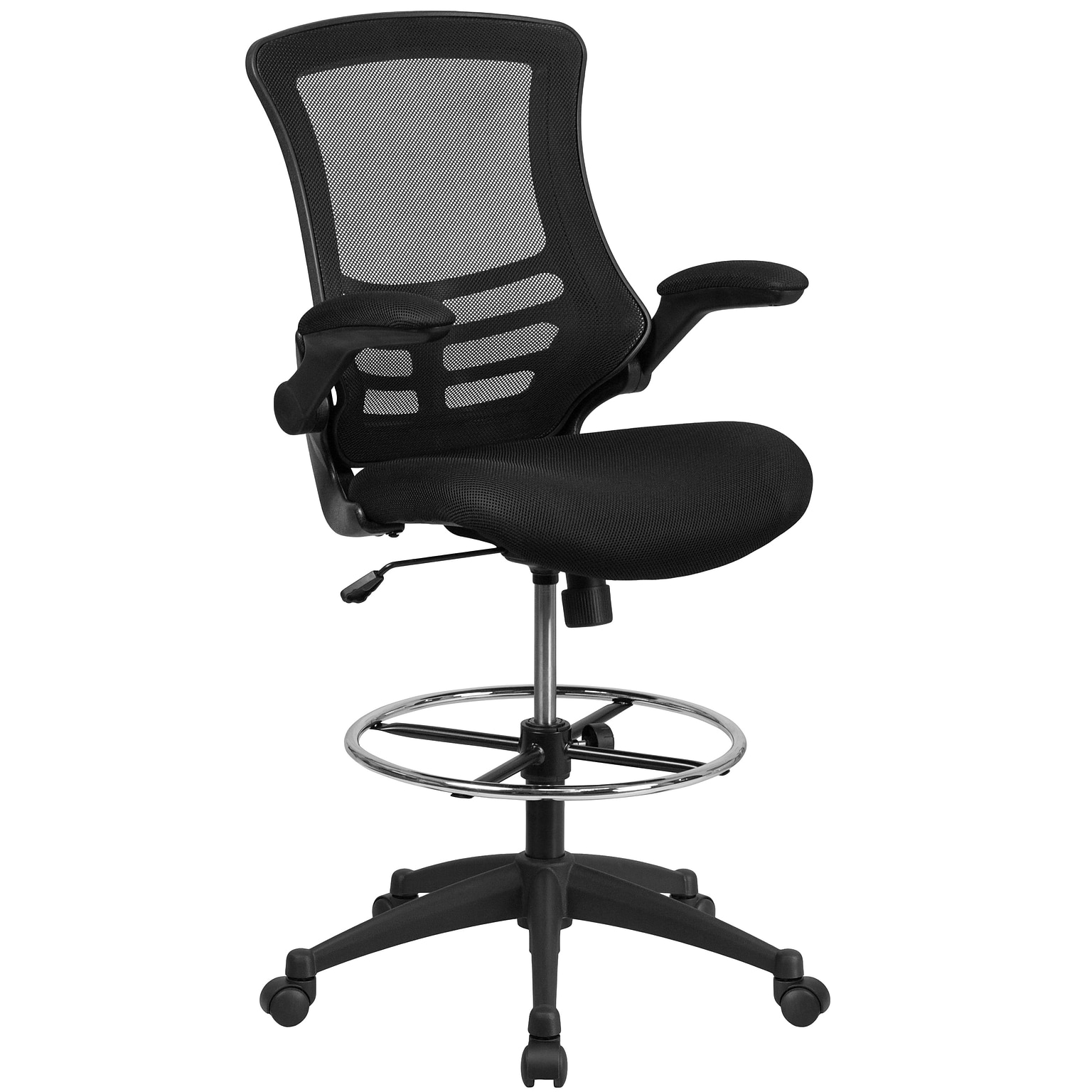 Flash Furniture Mid-Back Design Mesh Task Chair, Black (BL-X-5M-D-GG)