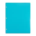 Staples® 3-Hole Punched 2-Pocket Portfolio, Teal (52807)