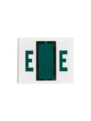 Smead BCCR Color Coded Alphabetic Labels,  1" x 1.25", Dark Green, 500/Roll (67075)