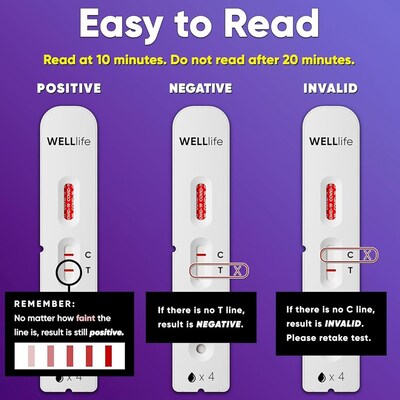 WELLlife COVID-19 Antigen Rapid Home Test, 2/Pack (WL03P0001-2)