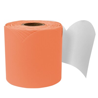 Carson Dellosa Education Rolled Scalloped Bulletin Board Border, 3 x 65, Mango, 3 Bundle (CD-108529-3)