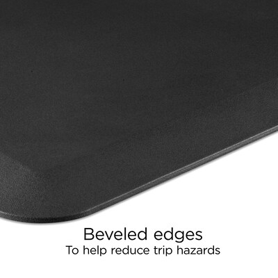 Union & Scale™ FlexFit™ Anti-Fatigue Mat, 33.2" x 19.4", Black (UN61078)