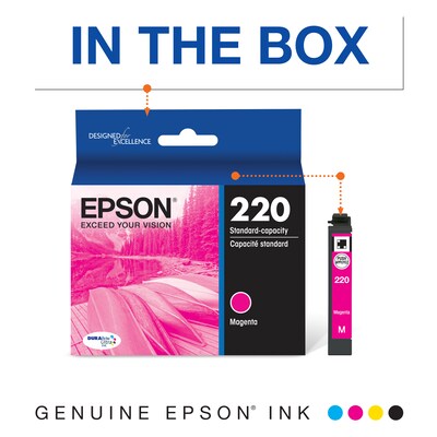 Epson T220 Magenta Standard Yield Ink Cartridge (T220320-S)