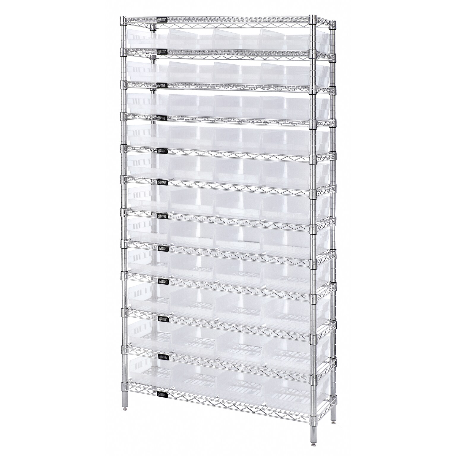 Quantum Storage Systems Metal Stand Alone Shelving System, 74 x 36 x 12 (WR12-107CL)