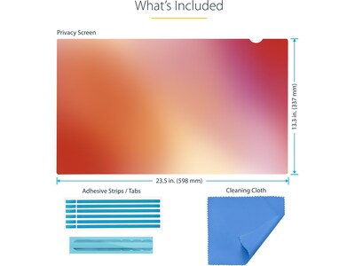 StarTech Gold Monitor Reversible Privacy Screen for 27" Widescreen Computer Monitor, 16:9 (2769G-PRIVACY-SCREEN)