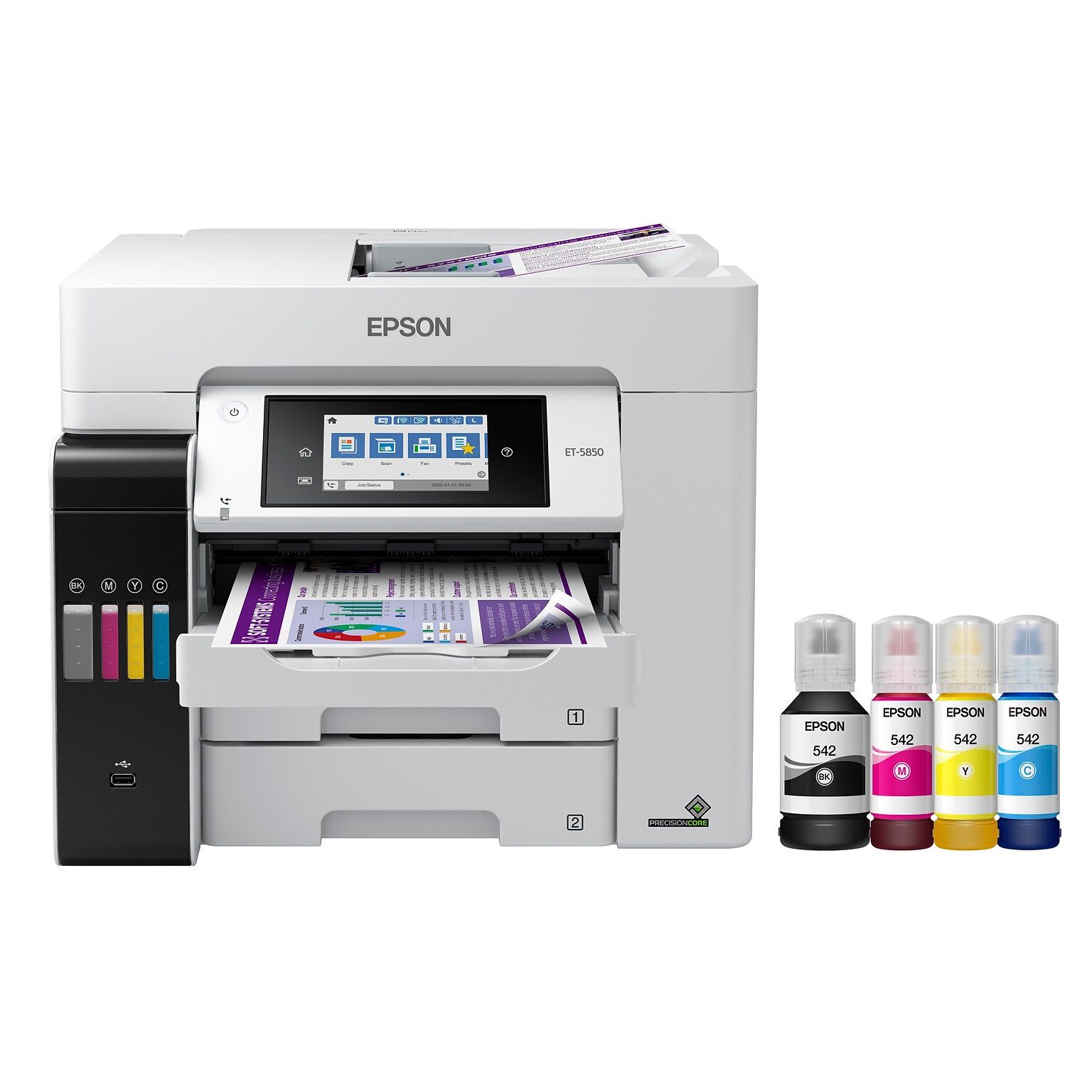 Epson EcoTank Pro 5850 Wireless Color Inkjet Printer, All-In-One Supertank, Print, Scan, Copy, Fax (9472509)