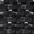 Advantus Plastic Weave Bin, Black, 4.63H x 10-1/2W x 14D