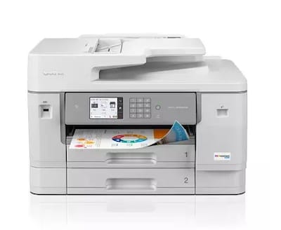 Brother INKvestment Tank MFC-J6955DW Wireless Color Inkjet Printer, All-In-One Supertank, Print, Sca