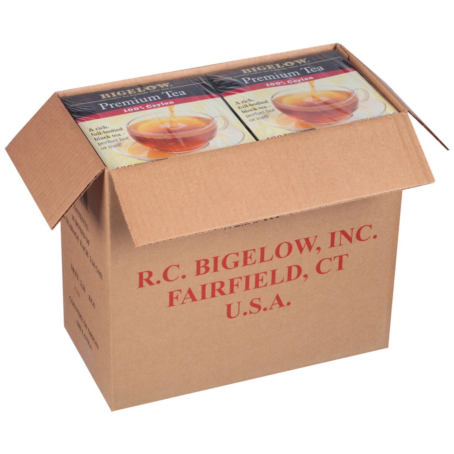 Bigelow Premium Ceylon Black Tea Bags, 1000 Tea Bags/Carton (00351)