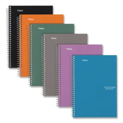 Five Star 5-Subject Notebook, 9.5 x 7.25, College Ruled, 150 Sheets, Assorted Colors (MEA840030)