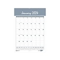 2024 House of Doolittle Bar Harbor 12 x 17 Monthly Wall Calendar, Wedgwood Blue/Gray (332-24)