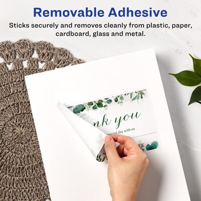 Avery Laser/Inkjet Multipurpose Labels, White, 2 Labels/Sheet, 15 Sheets/Pack (94258-RMP15)