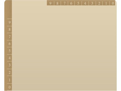 Medical Arts Press Heavy-Duty End Tab File Folder, Straight Cut, Letter-Size, Manila, 50/Box (S-09466-TAN)