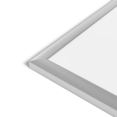 U Brands Basics Plus Steel Dry-Erase Whiteboard, Aluminum Frame, 4' x 6' (00073AANNN)