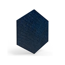 Luxor Reclaim Stick-On Decorative Acoustic Panels, 11H x 9.5W, Midnight Blue PET, 6/Pack (RCLMHEX0
