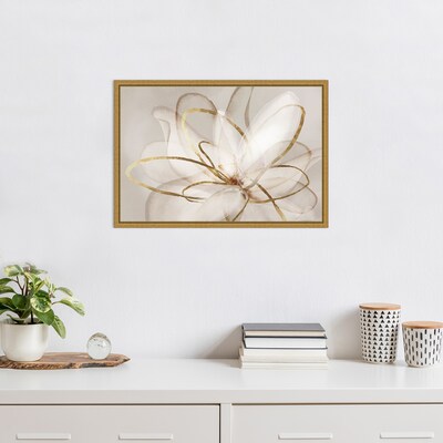 Amanti Art Transparent Beauty III (Floral) by Eva Watts Framed Canvas Wall Art Print, 23" x 16" (A42675040764)