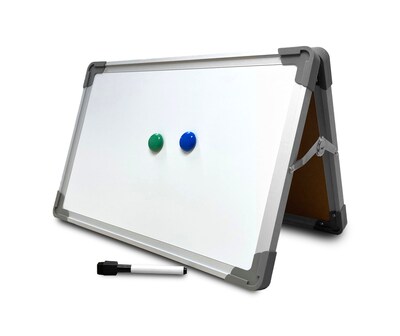 Flipside Double Sided Magnetic Dry-Erase Mobile Whiteboard Easel, 20 x 16, 3/Set (FLP50002)