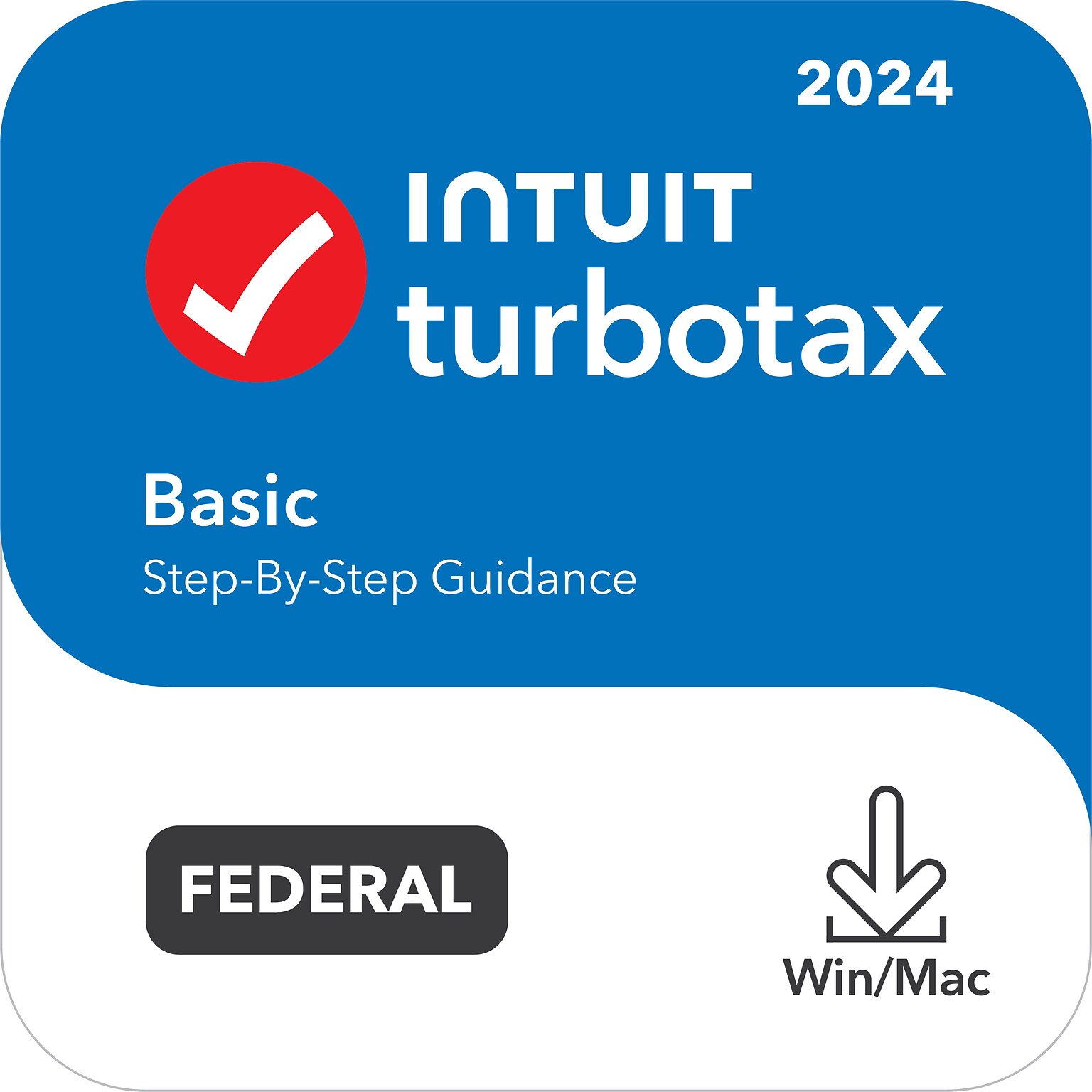 TurboTax Basic 2024 for 1 User, Windows/Mac, Download (5108978)