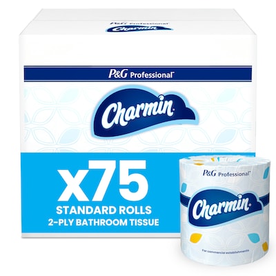 Charmin Professional Toilet Paper, 2-ply, White, 450 Sheets/Roll, 75 Rolls/Case (71693)