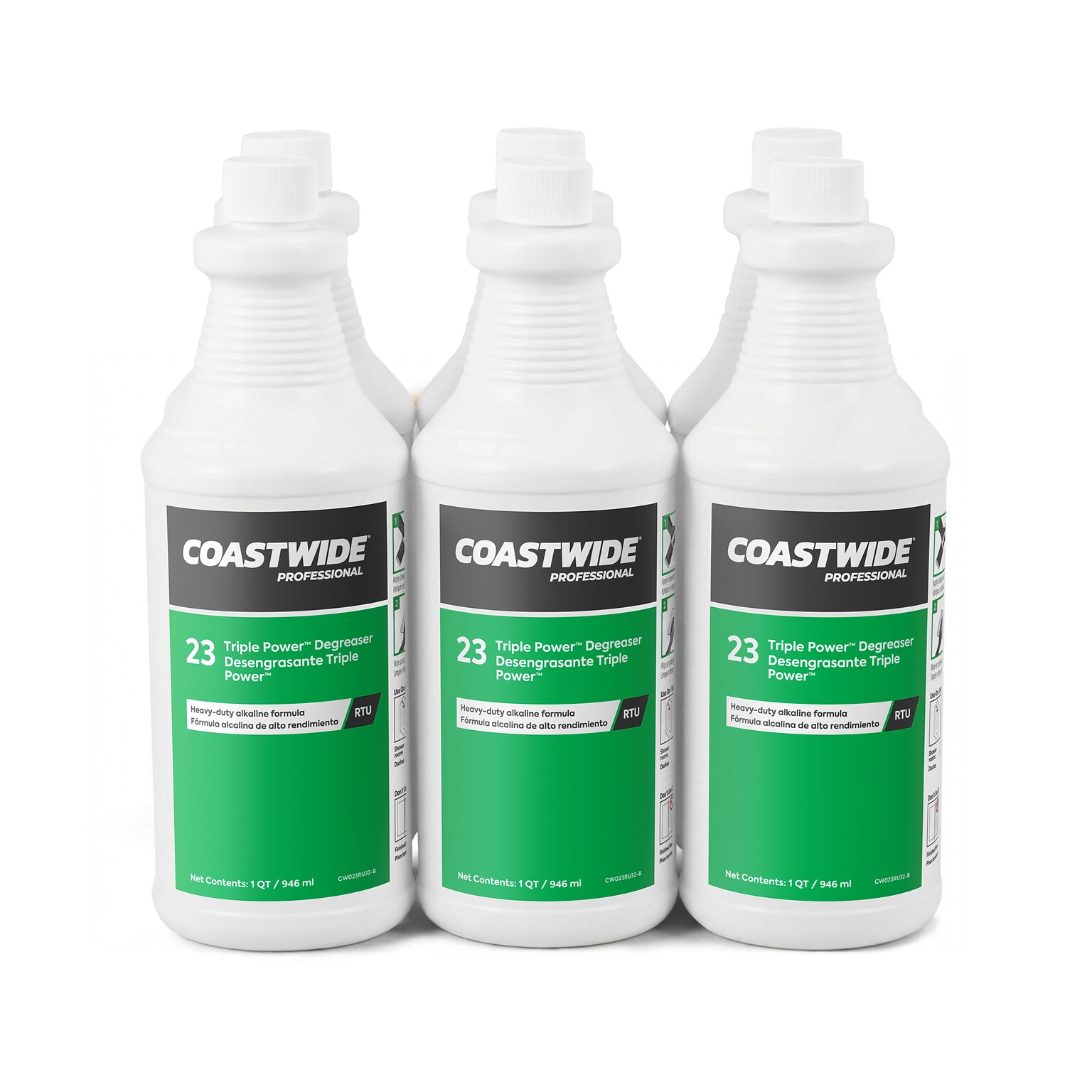Coastwide Professional Degreaser Triple Power RTU, 0.95L, 6/Carton (CW393032-A)