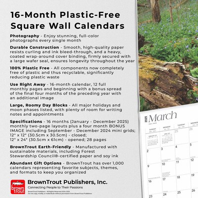 2025 BrownTrout Ohio Nature 12" x 12" Monthly Wall Calendar (9781975475468)